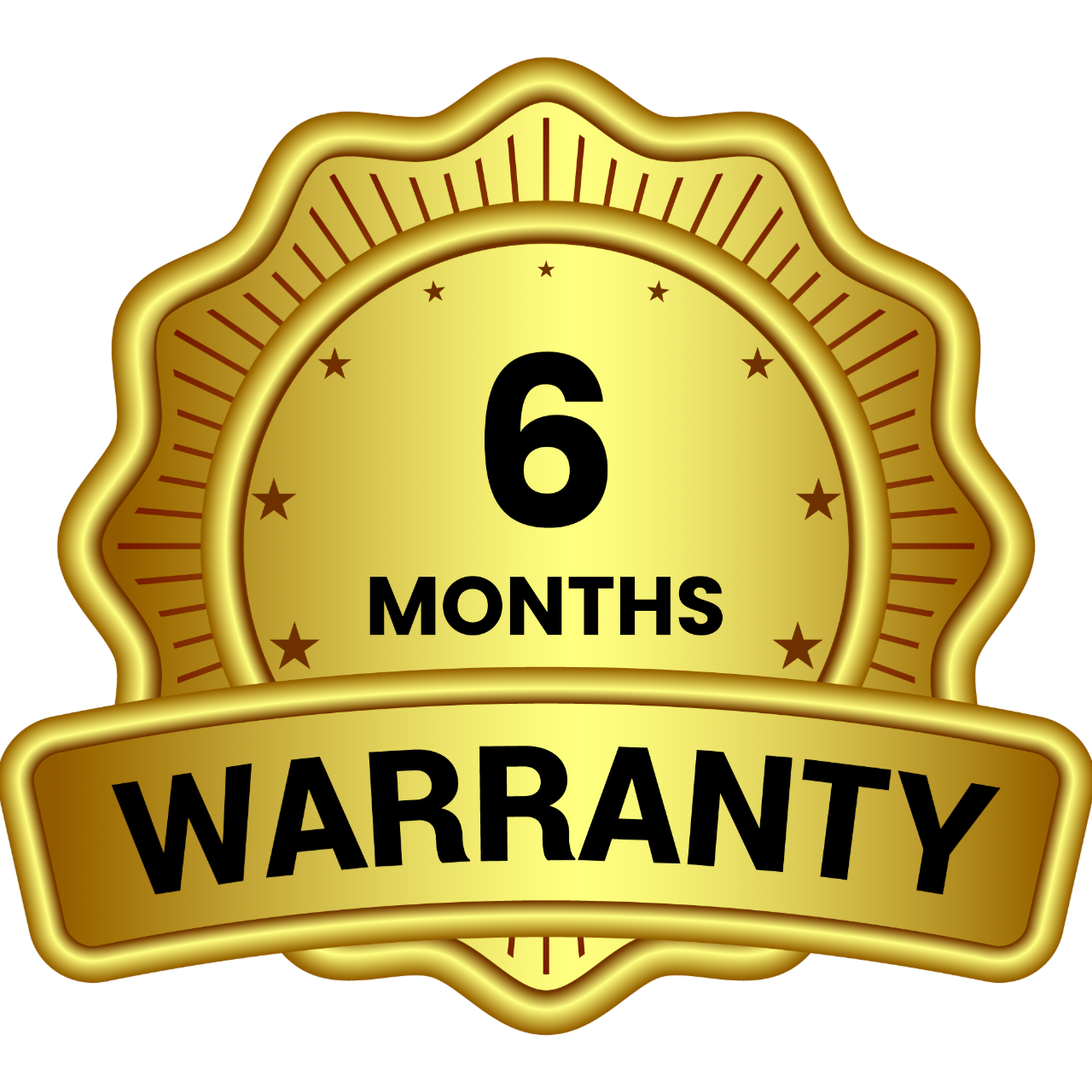 6 Months Warranty Badge